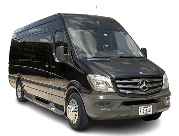 Luxury Sprinter van by C&S Executive Transportation, seating capacity up to 13, ideal for group travel in Greater Houston area.