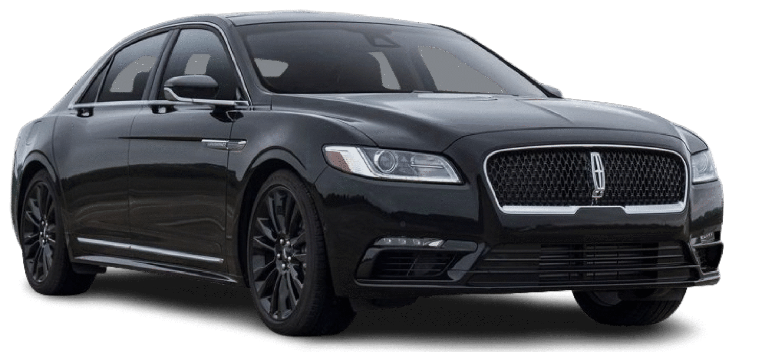 Luxury black sedan from C&S Executive Transportation, ideal for airport transport, accommodating up to 3 passengers.