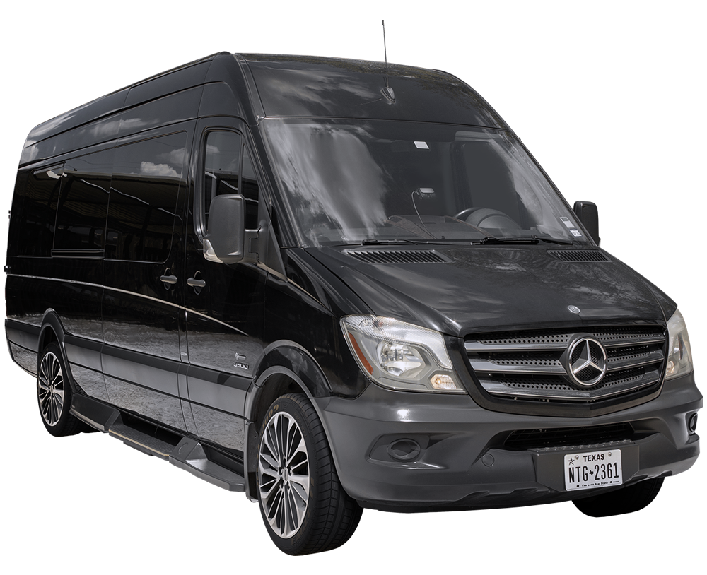Mercedes Sprinter providing luxury and comfortable group transportation by C&S Executive