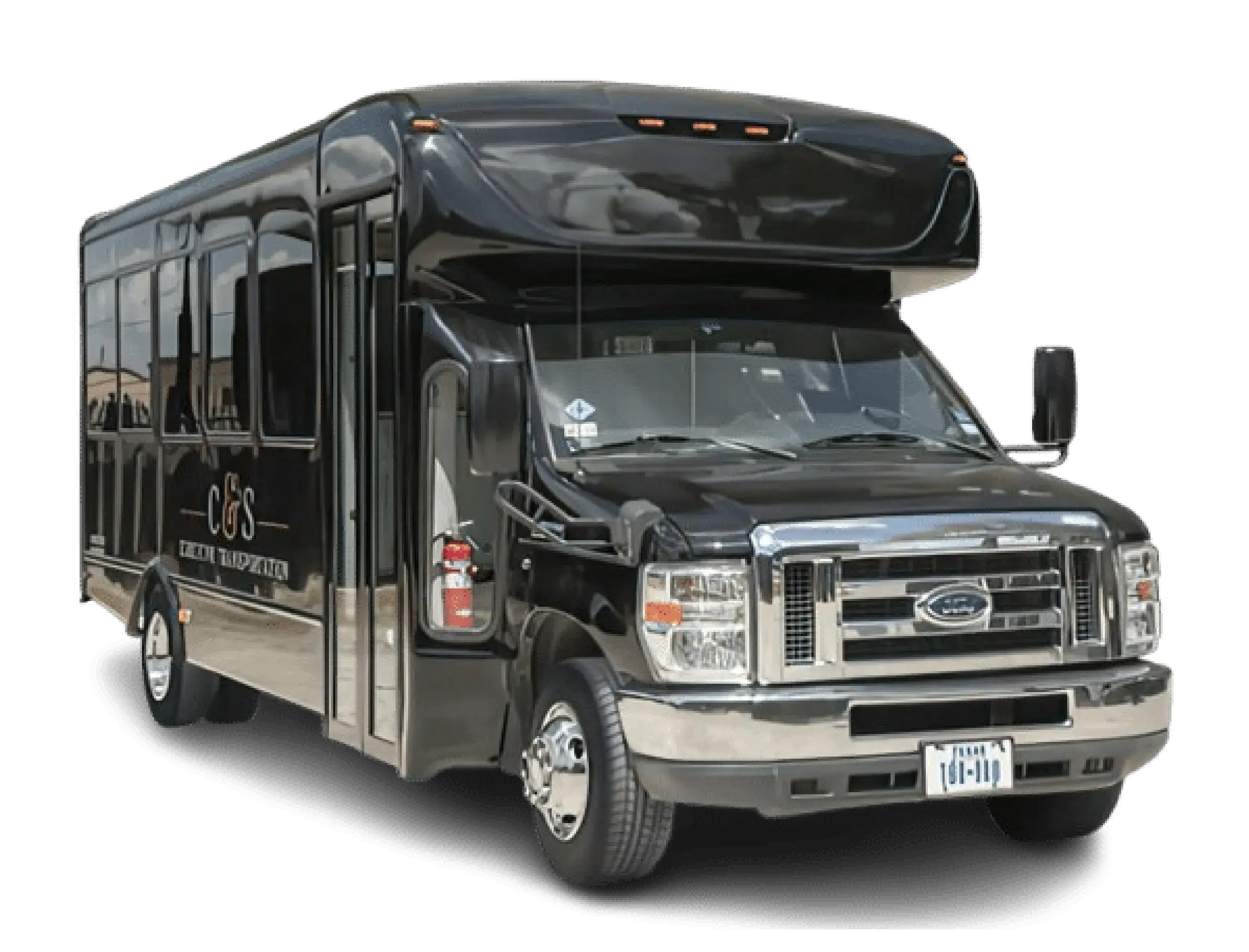 24 Passenger Ford mini-bus providing comfortable and premium group transportation by C&S Executive