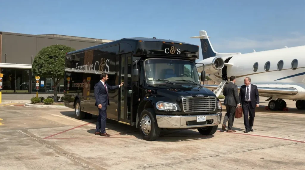 Executives and high-profile travelers on charter or corporate jets need chauffeurs who deliver a smooth