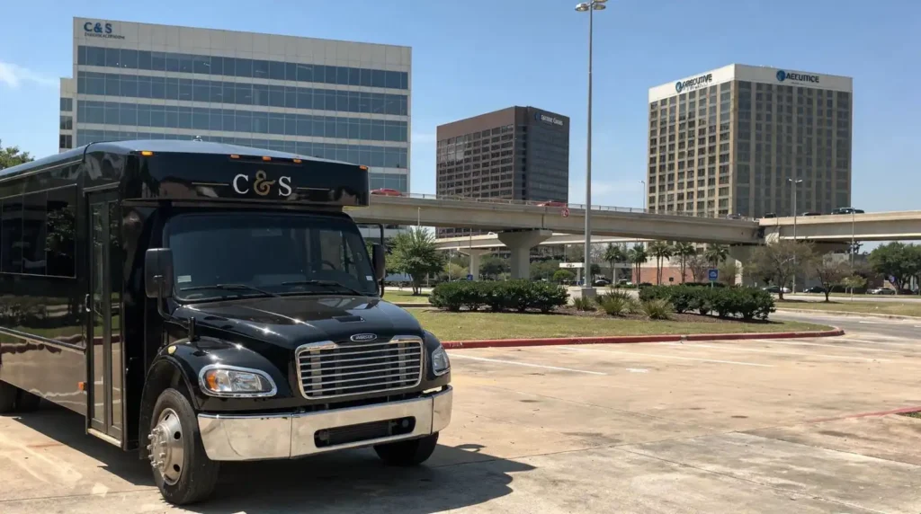 Corporate transportation providers serve Katy, TX alongside Houston, Sugar Land, and The Woodlands for airport